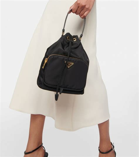 prada duet re nylon shoulder bag|Prada re nylon bucket bag.